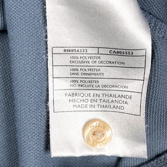 Nike Dri-Fit Grey Golf Polo Shirt Size Large - Picture 4 of 5